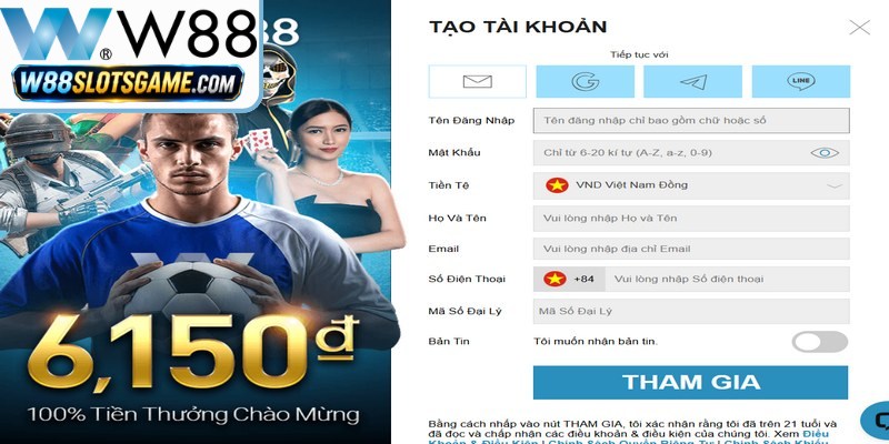 Hướng dẫn đăng ký W88 chi tiết cho người mới bắt đầu dễ dàng