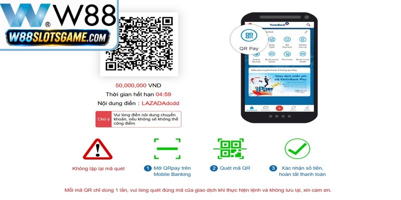 Nạp Tiền W88 - Hướng Dẫn Từng Bước Giao Dịch An Toàn Nhất 8 Nạp tiền bị W88 từ chối có thể do bạn điền sai thông tin định danh